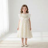 Rochie cu detalii Reliny Crem