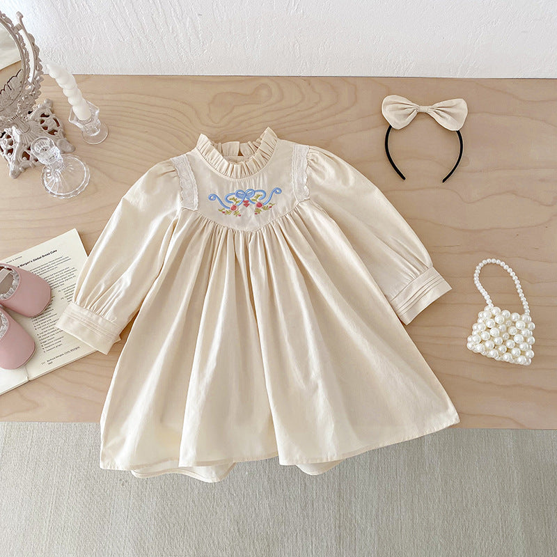 Rochie cu cordeluta Idina Crem