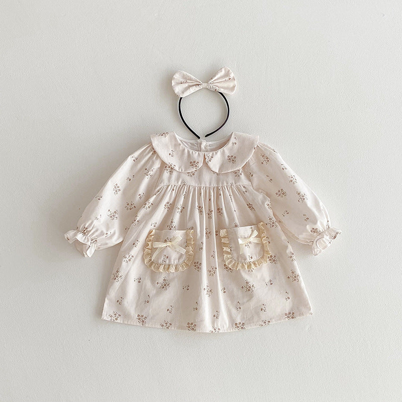 Rochie cu cordeluta Enara Crem