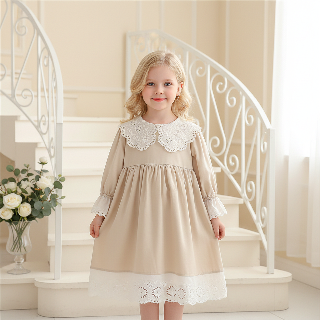 Rochie cu detalii Jonyra Crem