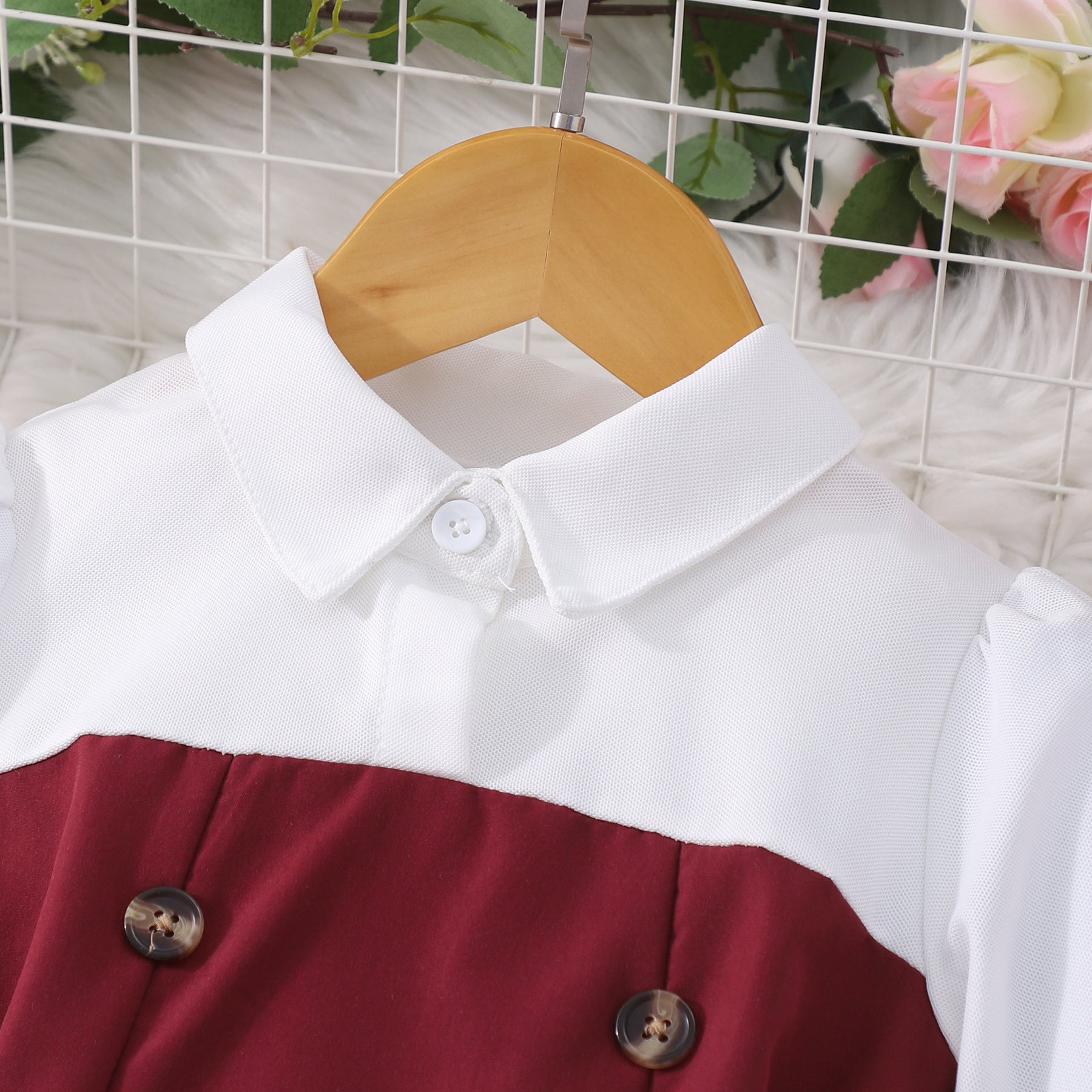 Rochie cu detalii Oldy Visiniu