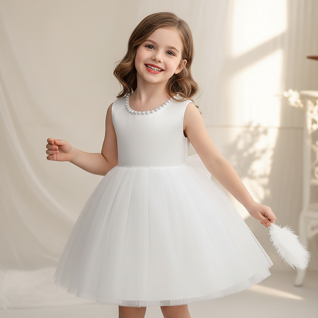 Rochie cu detalii Peliena Alb