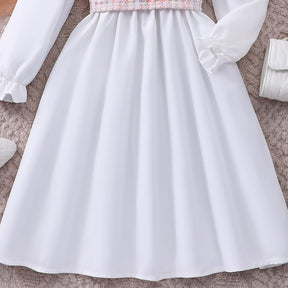 Rochie cu detalii Kaela Alb