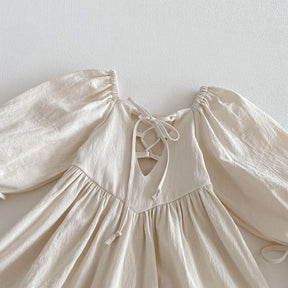 Rochie cu detalii Leeya Crem