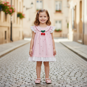 Rochie cu detalii Carel Roz