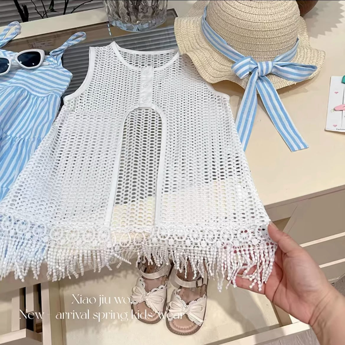 Rochie cu detalii Vlasira Albastru