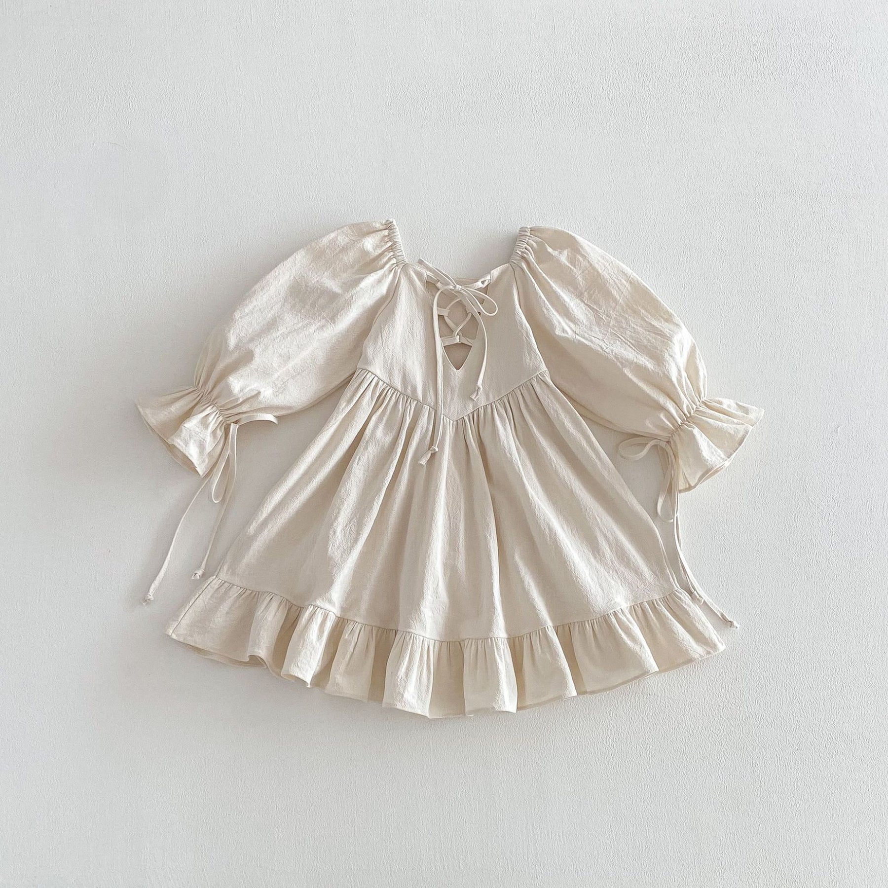 Rochie cu detalii Leeya Crem