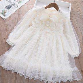 Rochie eleganta cu detalii Letisa Crem