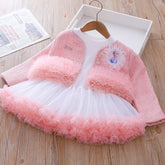Rochie cu sacou Dorisa Roz
