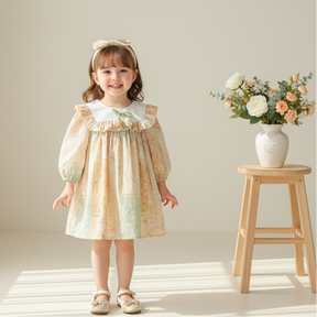 Rochie cu cordeluta Hanel Crem