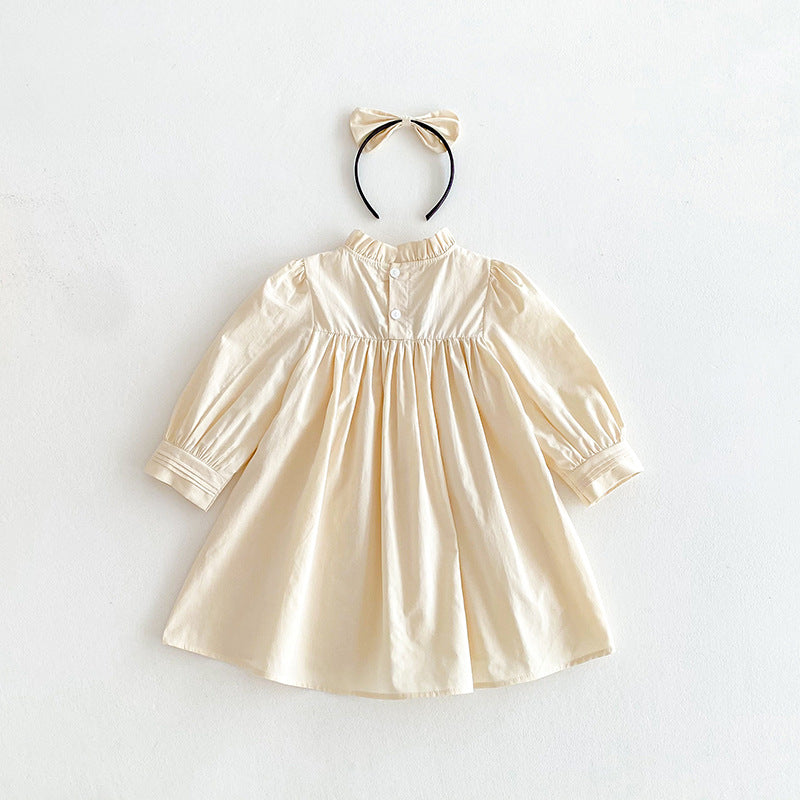 Rochie cu cordeluta Idina Crem