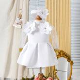 Rochie cu bentita Jocelyn Alb