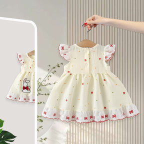 Rochie cu detalii Prada Crem
