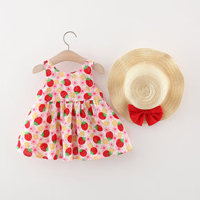 Rochie cu palarie Eviza Rosu
