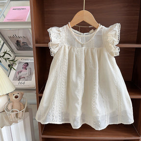 Rochie  cu detalii Balia Crem
