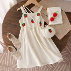 Rochie cu posetuta Kanaer Crem