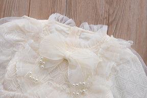 Rochie eleganta cu detalii Letisa Crem