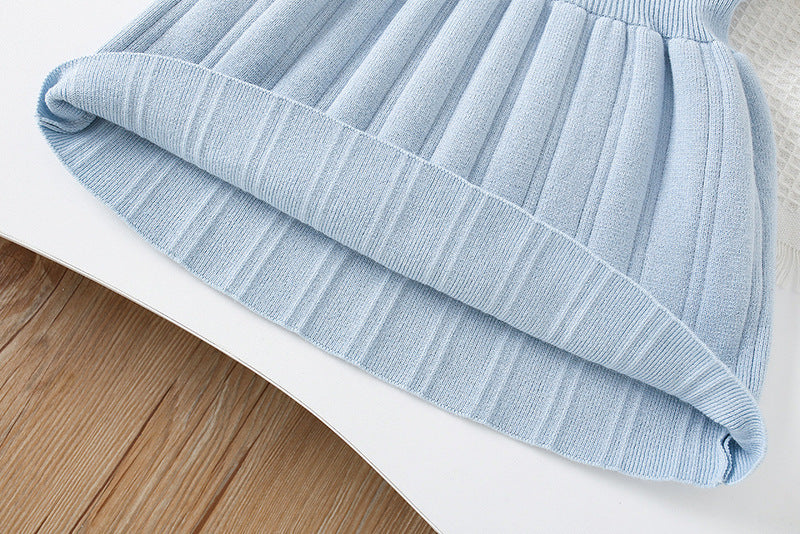 Rochie cu detalii Rasida Albastru