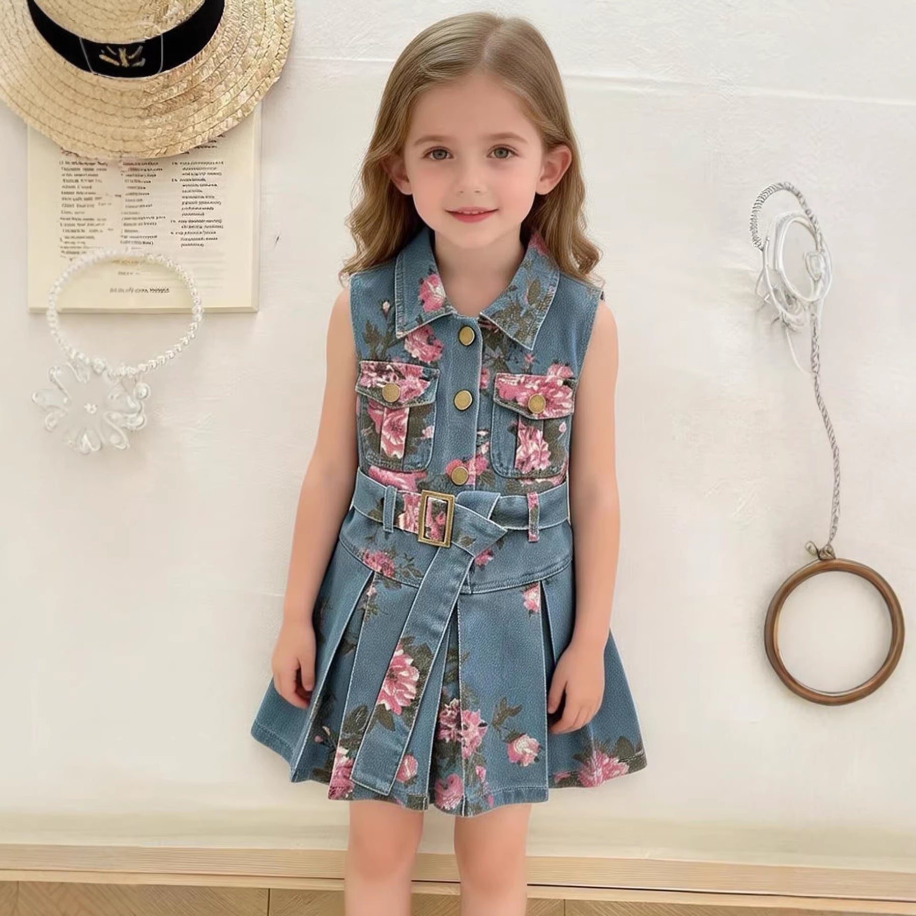 Rochie cu detalii Inary Albastru