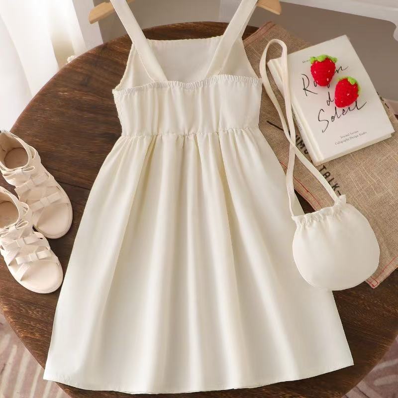 Rochie cu posetuta Kanaer Crem