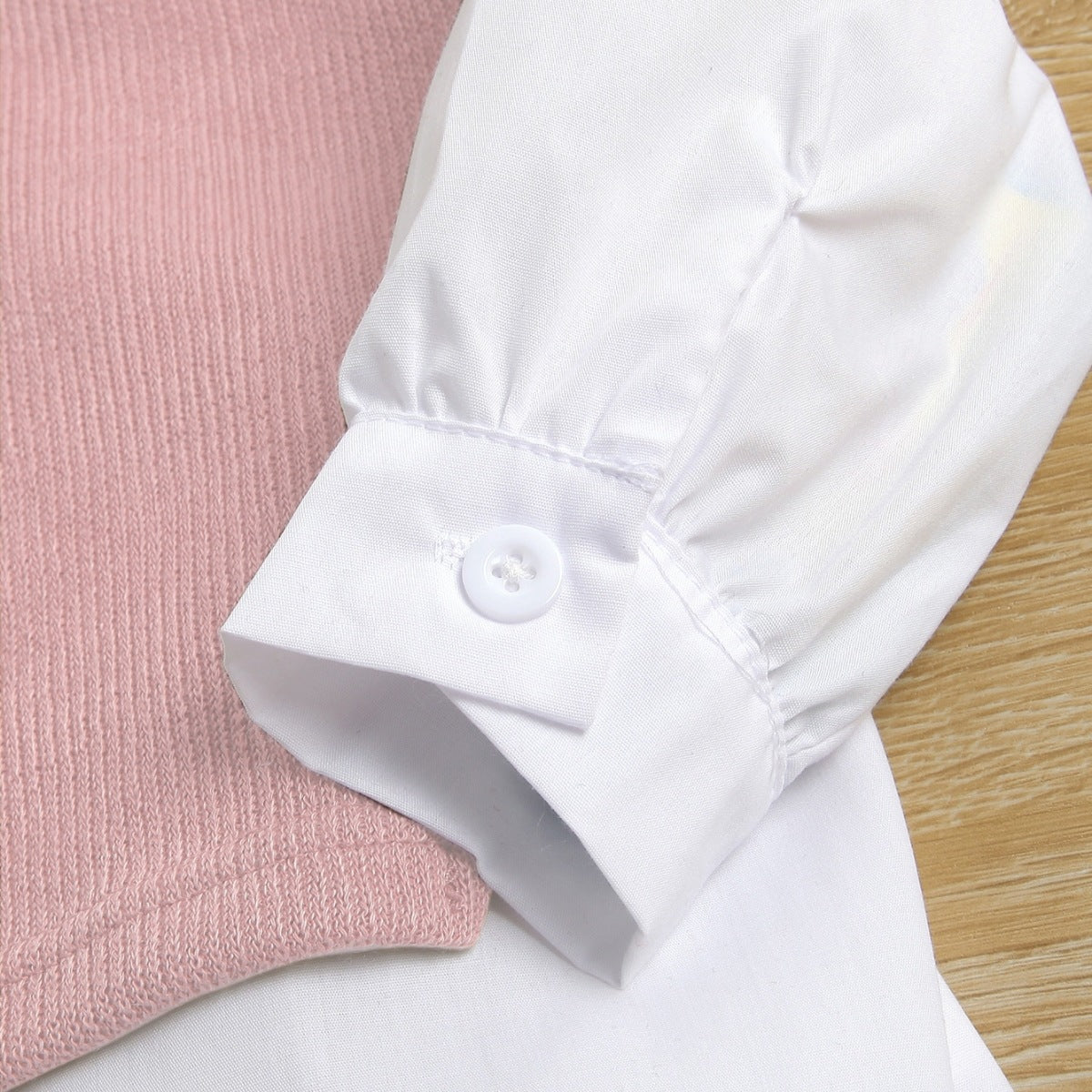 Rochie tip camasa cu vesta Elesy Alb