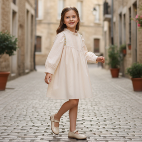 Rochie cu detalii Vrenya Crem