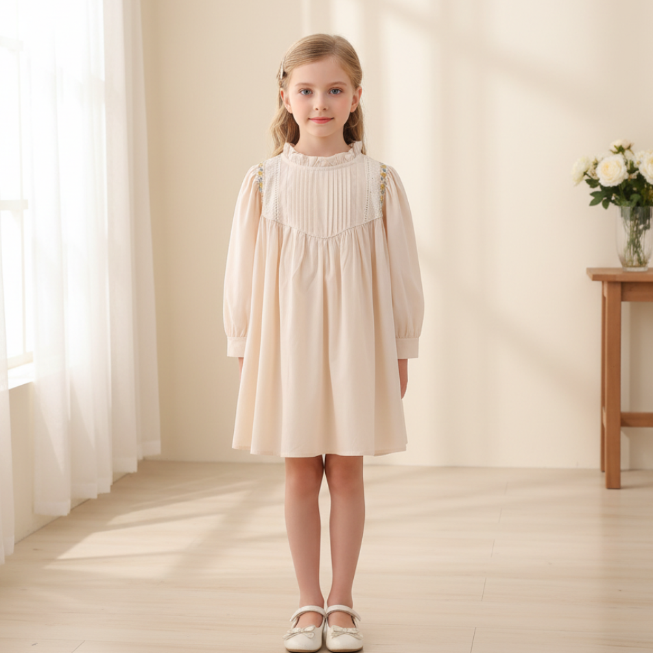 Rochie cu detalii Vrenya Crem