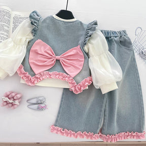Set din trei piese Heray Albastru Deschis