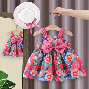 Rochie cu palarie Minavie Roz