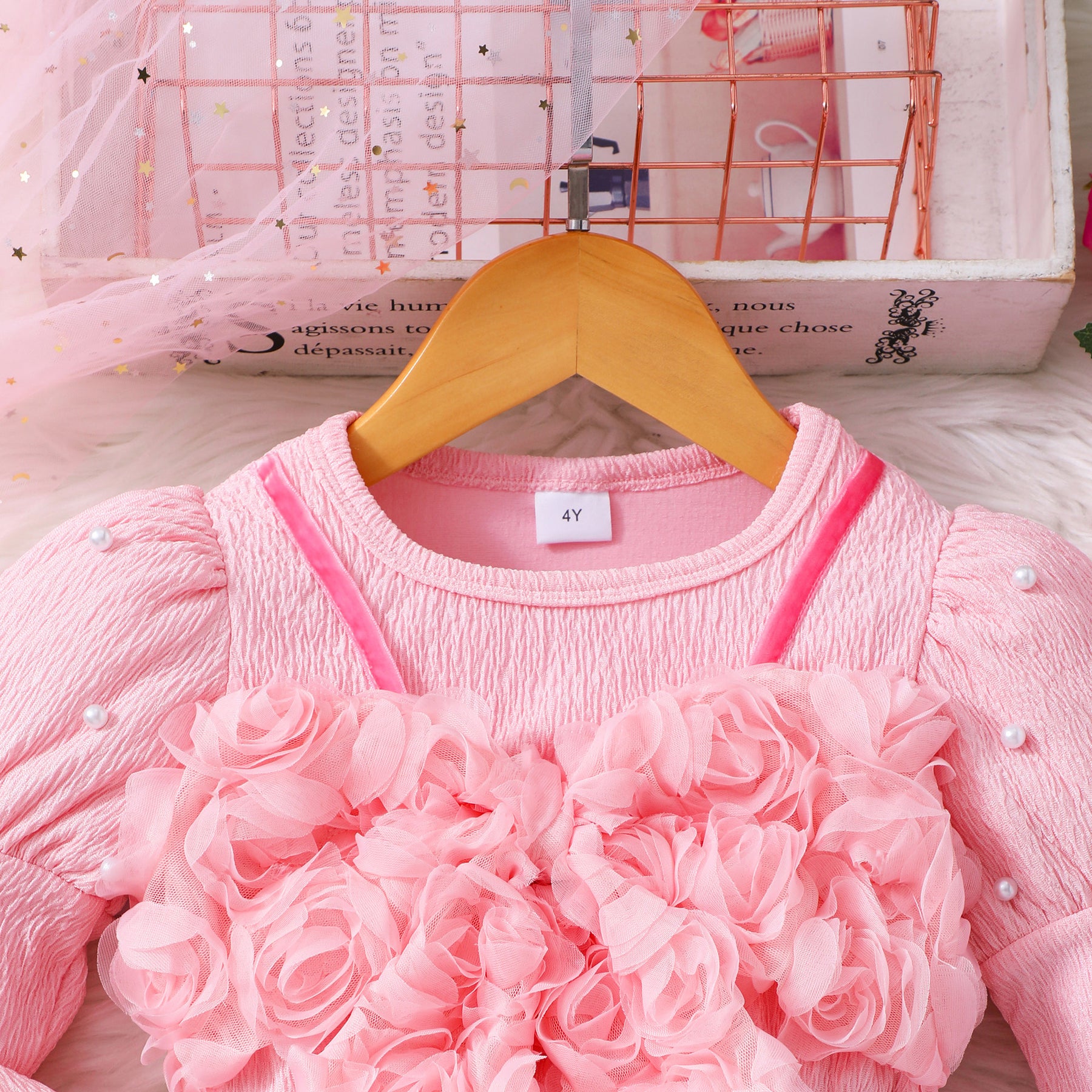 Rochie cu detalii Lendy Roz