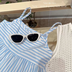 Rochie cu detalii Vlasira Albastru