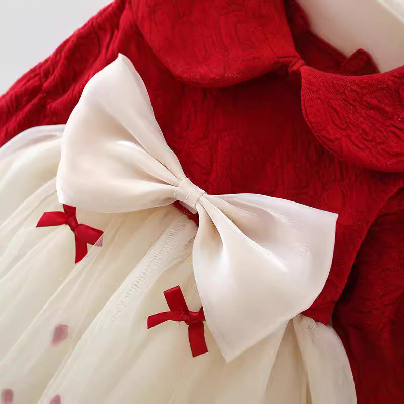 Rochie cu detalii Medin Rosu