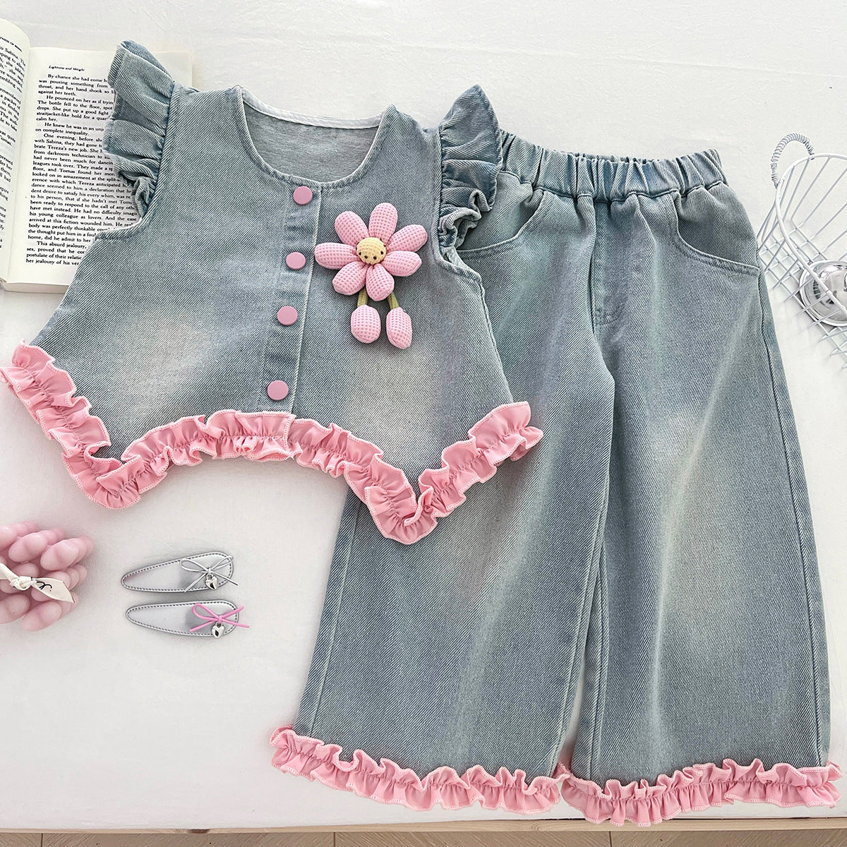 Set din trei piese Heray Albastru Deschis