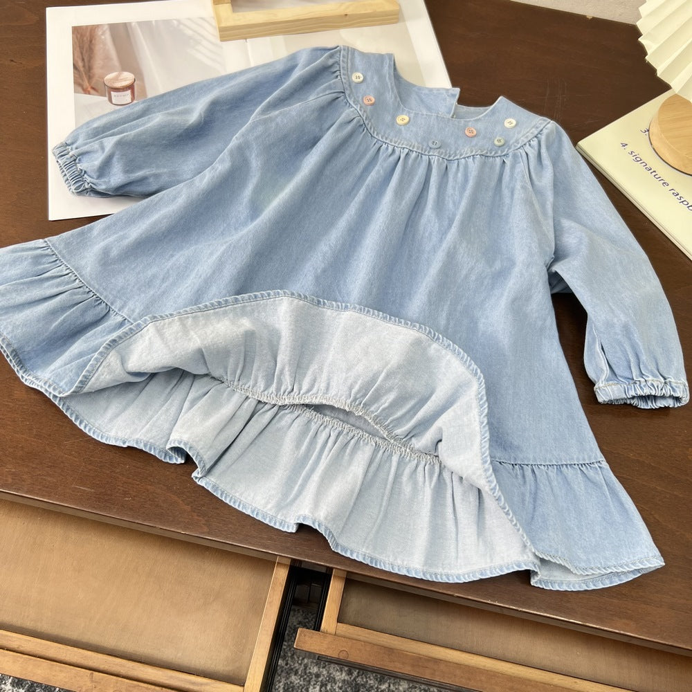 Rochie cu detalii Fandy Albastru