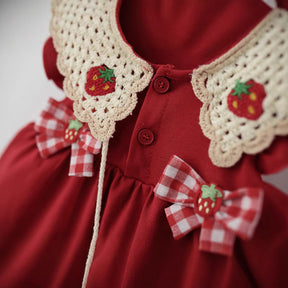 Rochie cu posetuta Elunova Rosu