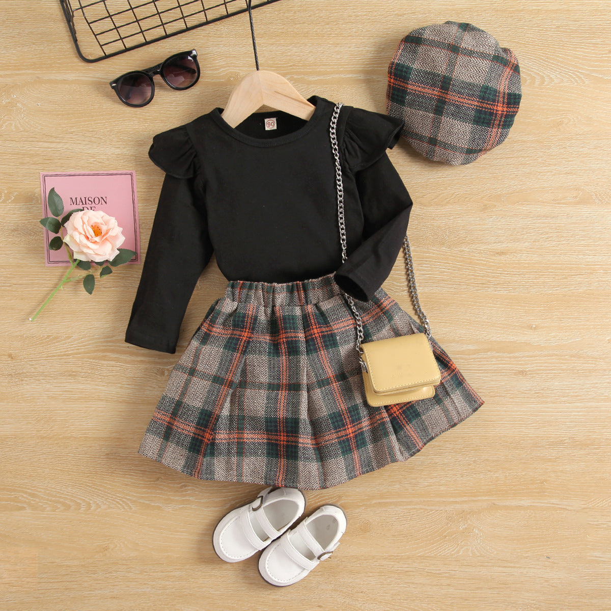 Set din trei piese Remra Negru