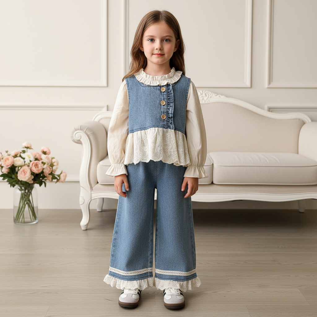 Set din trei piese Gianina Albastru