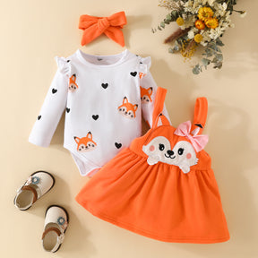 Set din trei piese Foxy Portocaliu