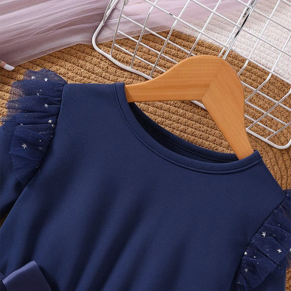 Rochie cu detalii Selida Bleumarin