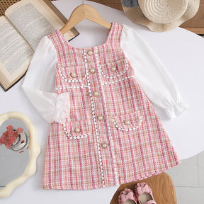 Rochie cu detalii Yulima Roz