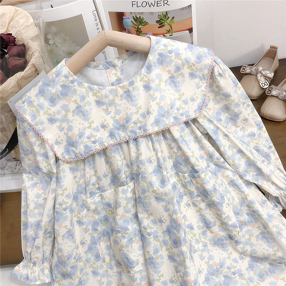 Rochie cu detalii Anasya Albastru