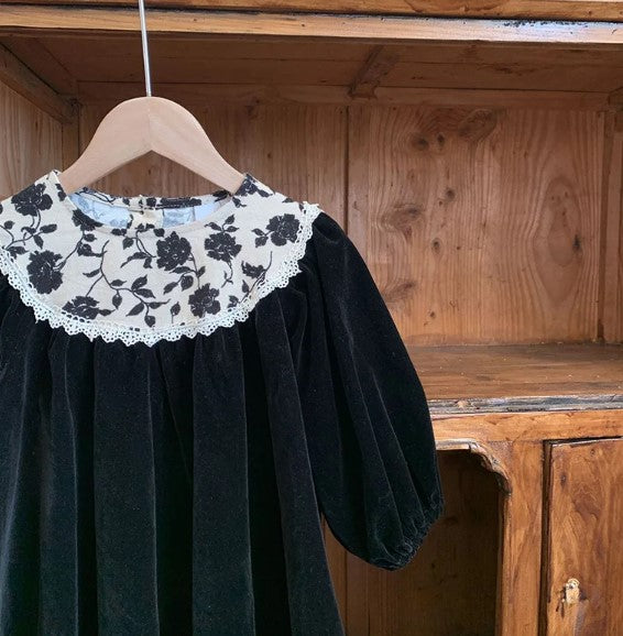 Rochie din catifea Milna Negru