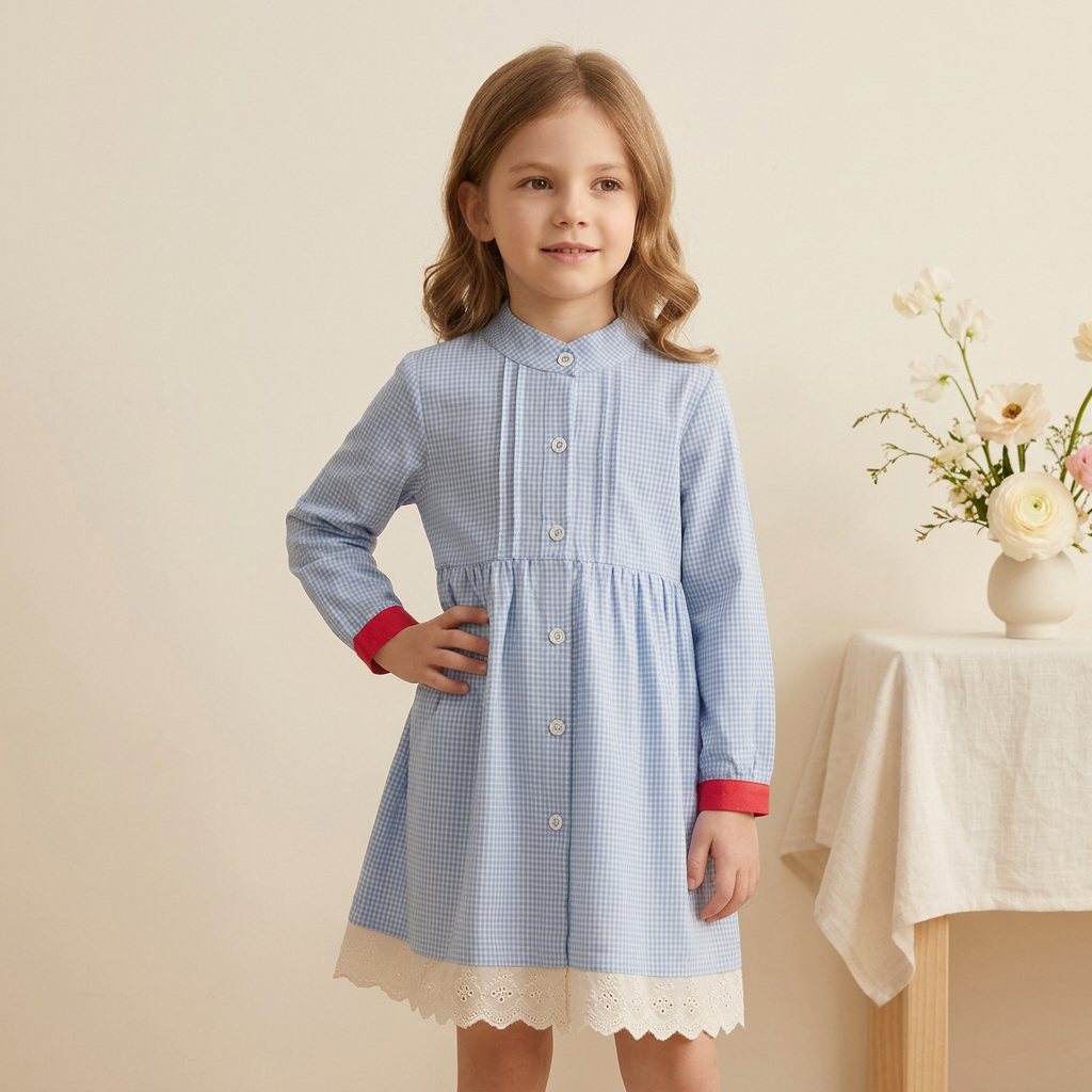 Rochie cu detalii Roa Albastru