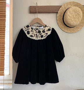 Rochie din catifea Milna Negru