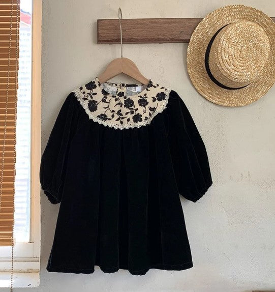 Rochie din catifea Milna Negru
