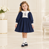 Rochie cu detalii Sibla Albastru