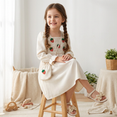 Rochie cu detalii Polenta Crem