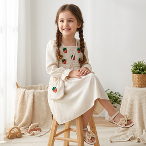 Rochie cu detalii Polenta Crem