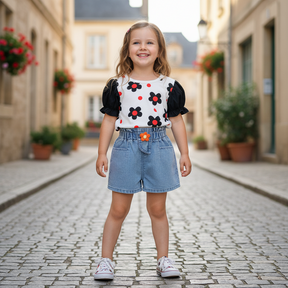 Set din doua piese Edira Negru