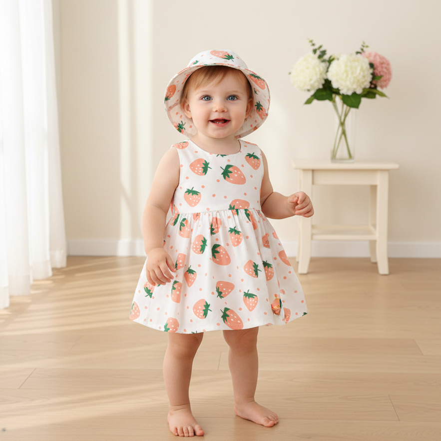 Rochie cu palarie Canoli Roz